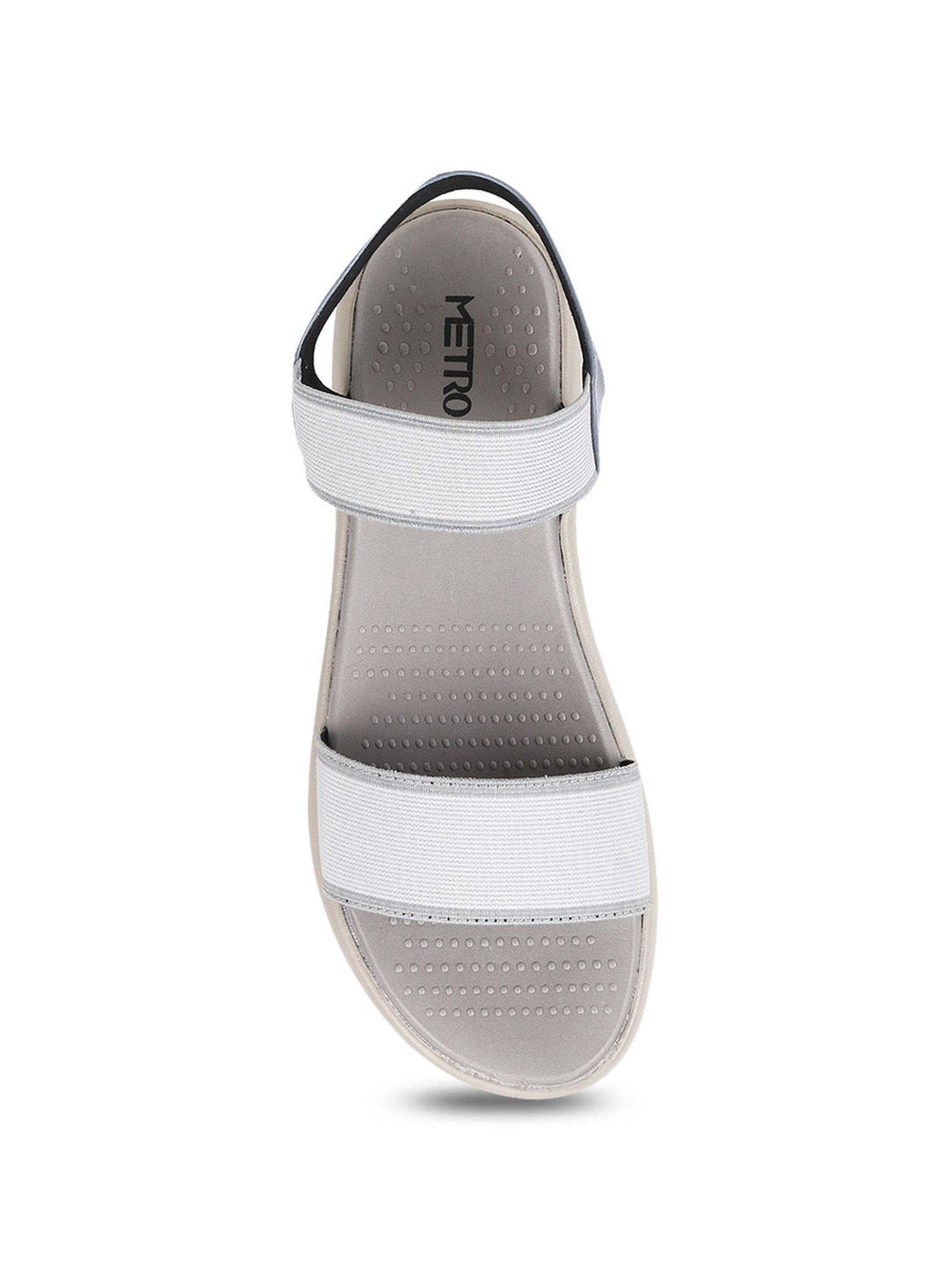 Buy Cream Flat Sandals for Women by Metro Online | Ajio.com