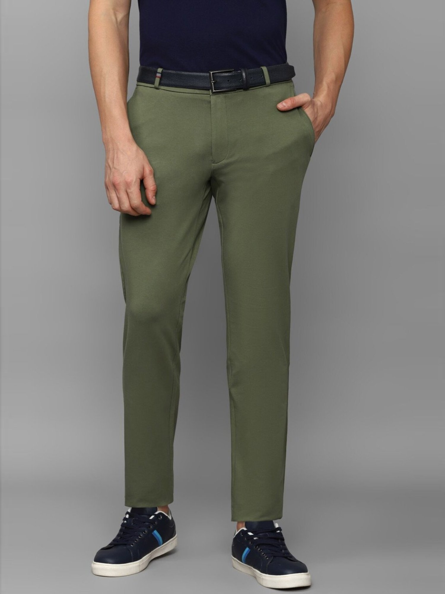 Shop Olive Green Regular Fit Cotton Trousers For Women  सद SAADAA   सद  SAADAA