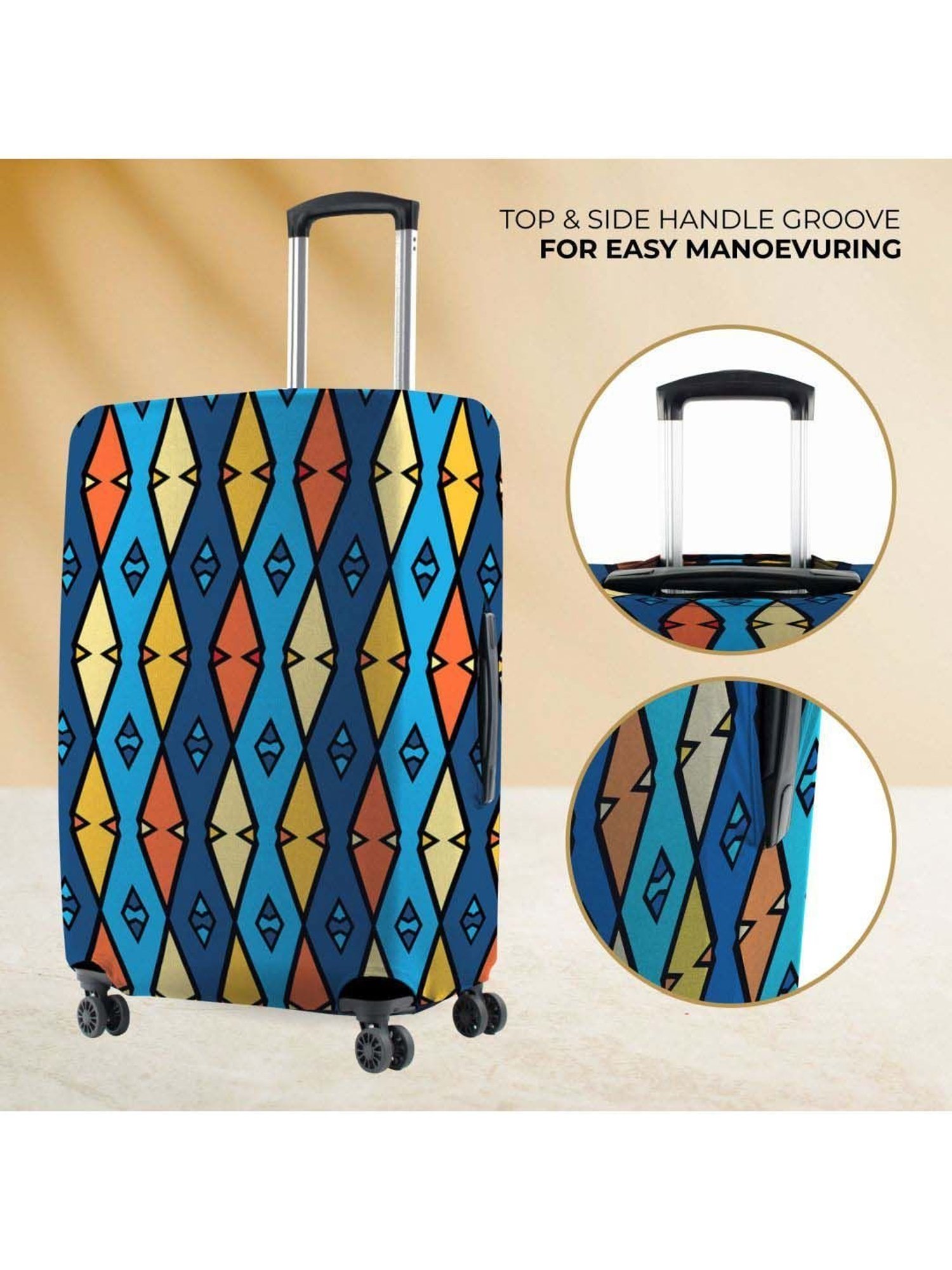 Buy Nasher Miles Small Protective Luggage Cover - Brush Design