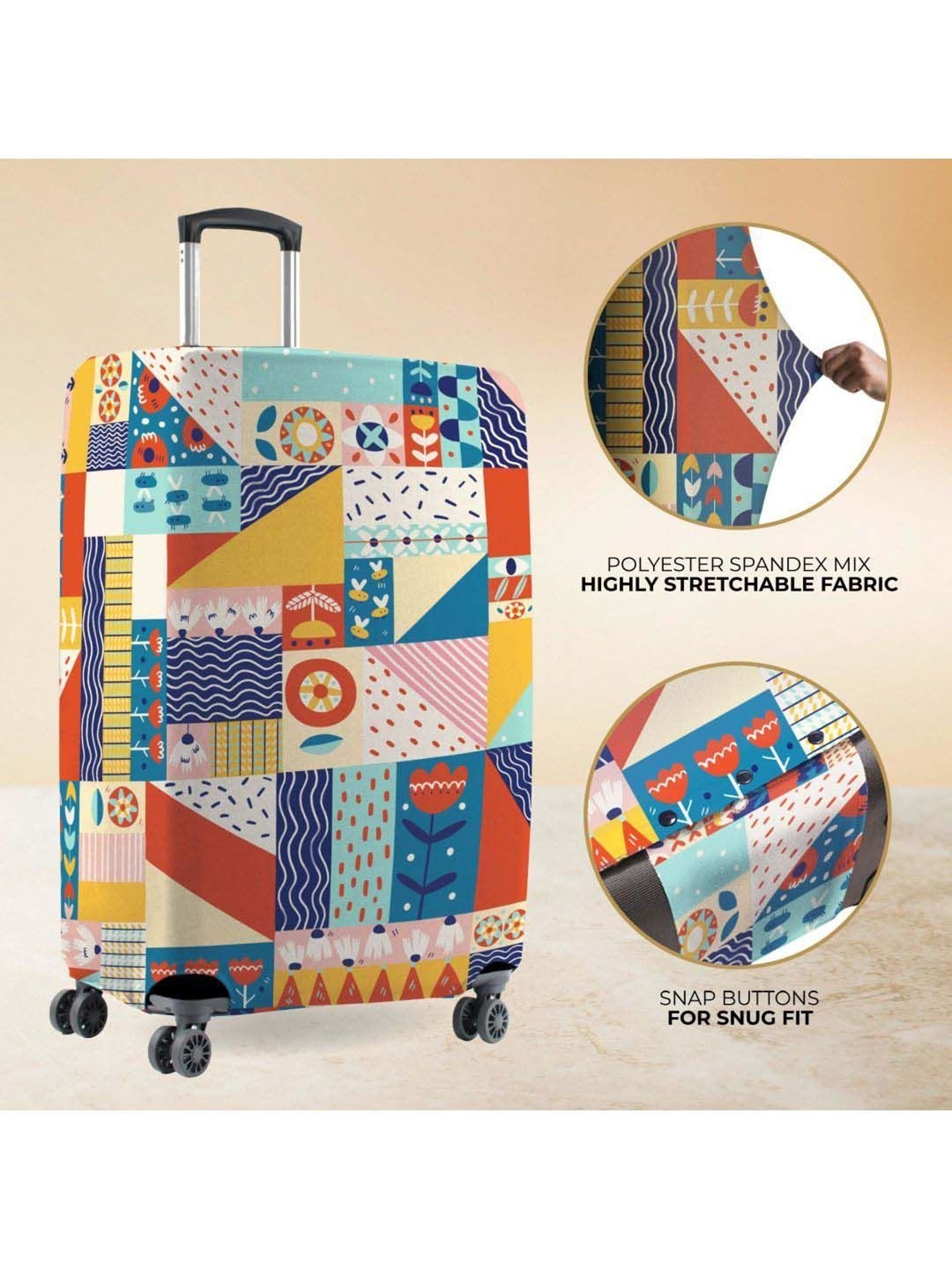 Buy Nasher Miles Small Protective Luggage Cover - Coral Design Online At  Best Price @ Tata CLiQ