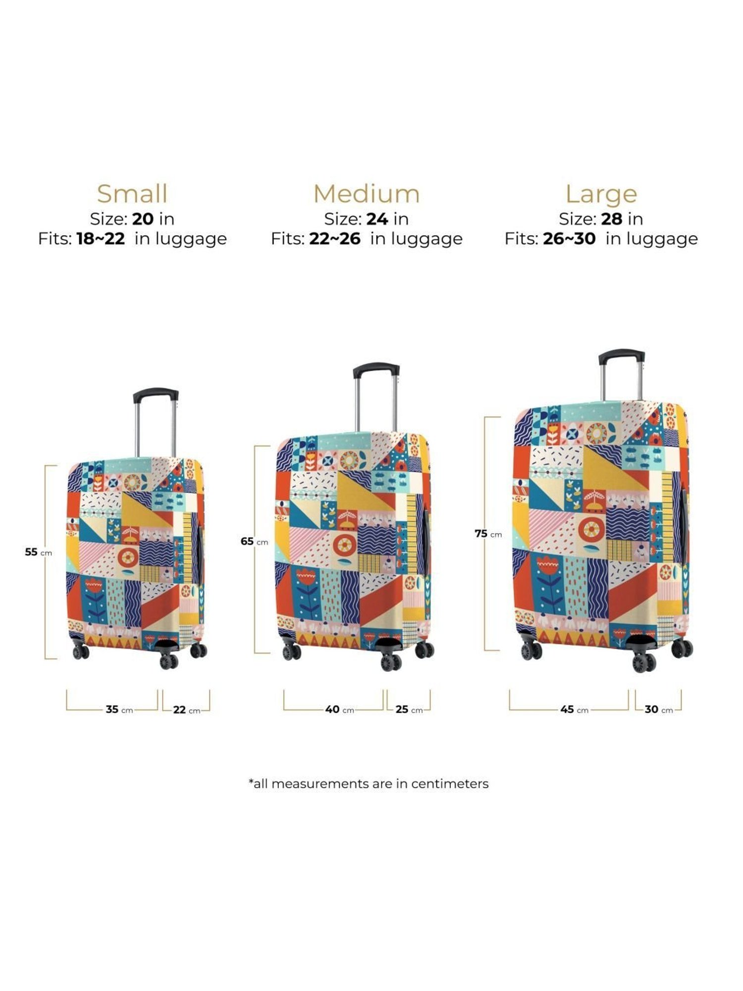 Buy Nasher Miles Small Protective Luggage Cover - Coral Design Online At  Best Price @ Tata CLiQ