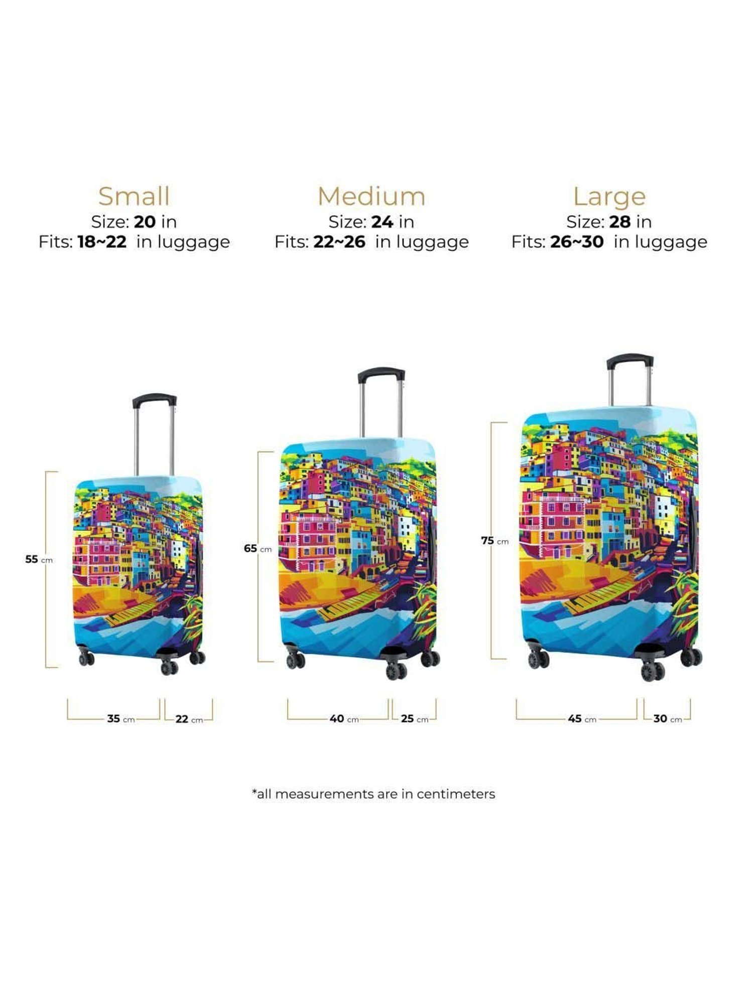 Buy Nasher Miles Small Protective Luggage Cover - Coral Design Online At  Best Price @ Tata CLiQ