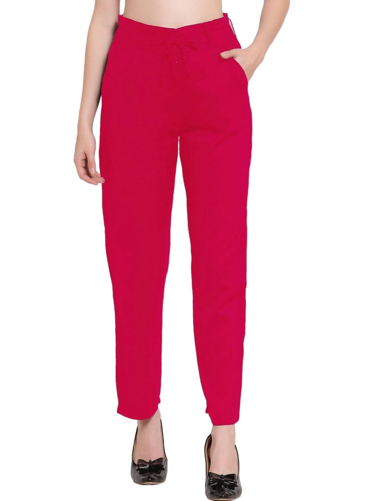 Buy Pink Trousers  Pants for Women by Outryt Online  Ajiocom