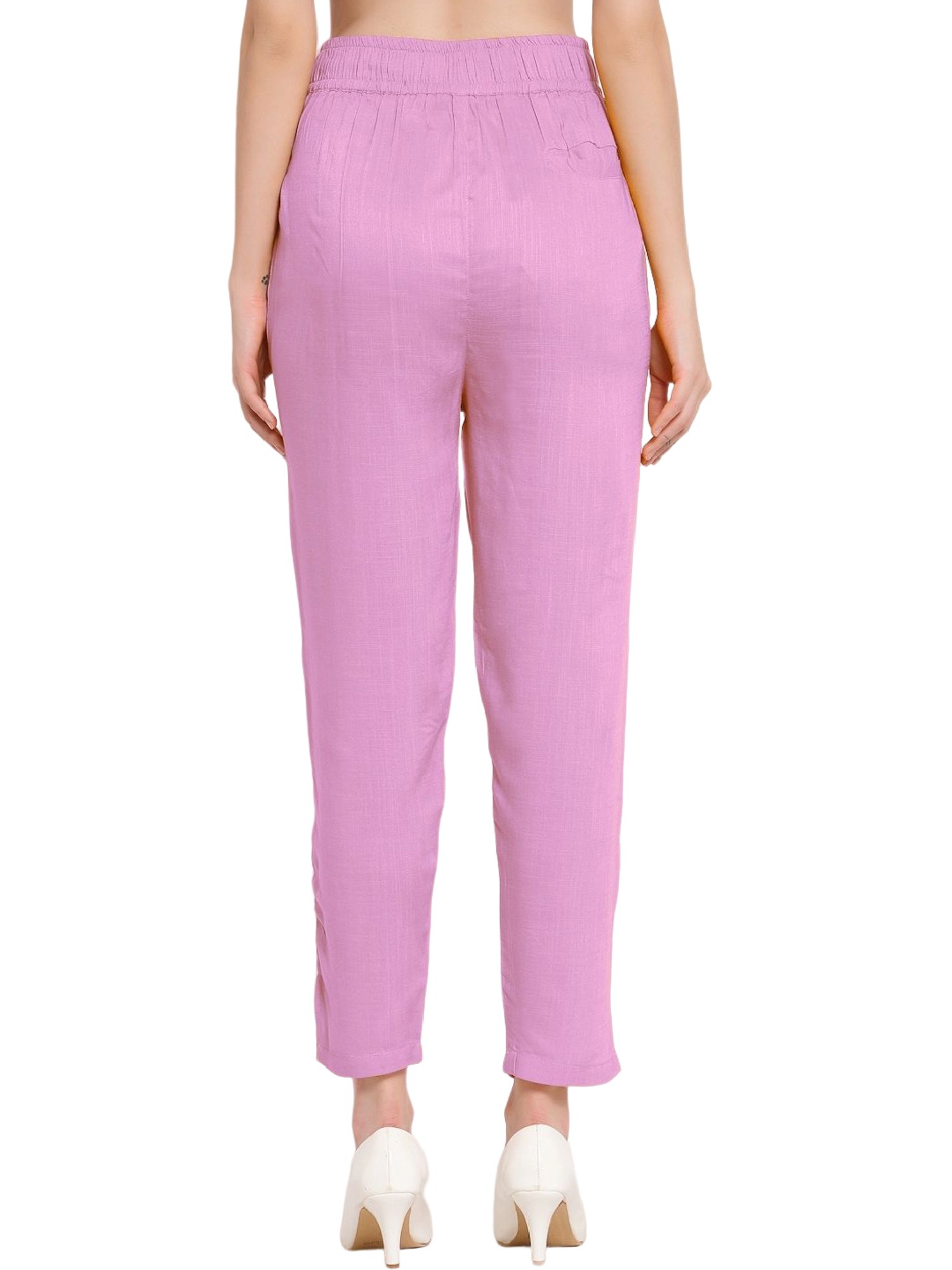 Cigarette trousers  Pink  Ladies  HM IN