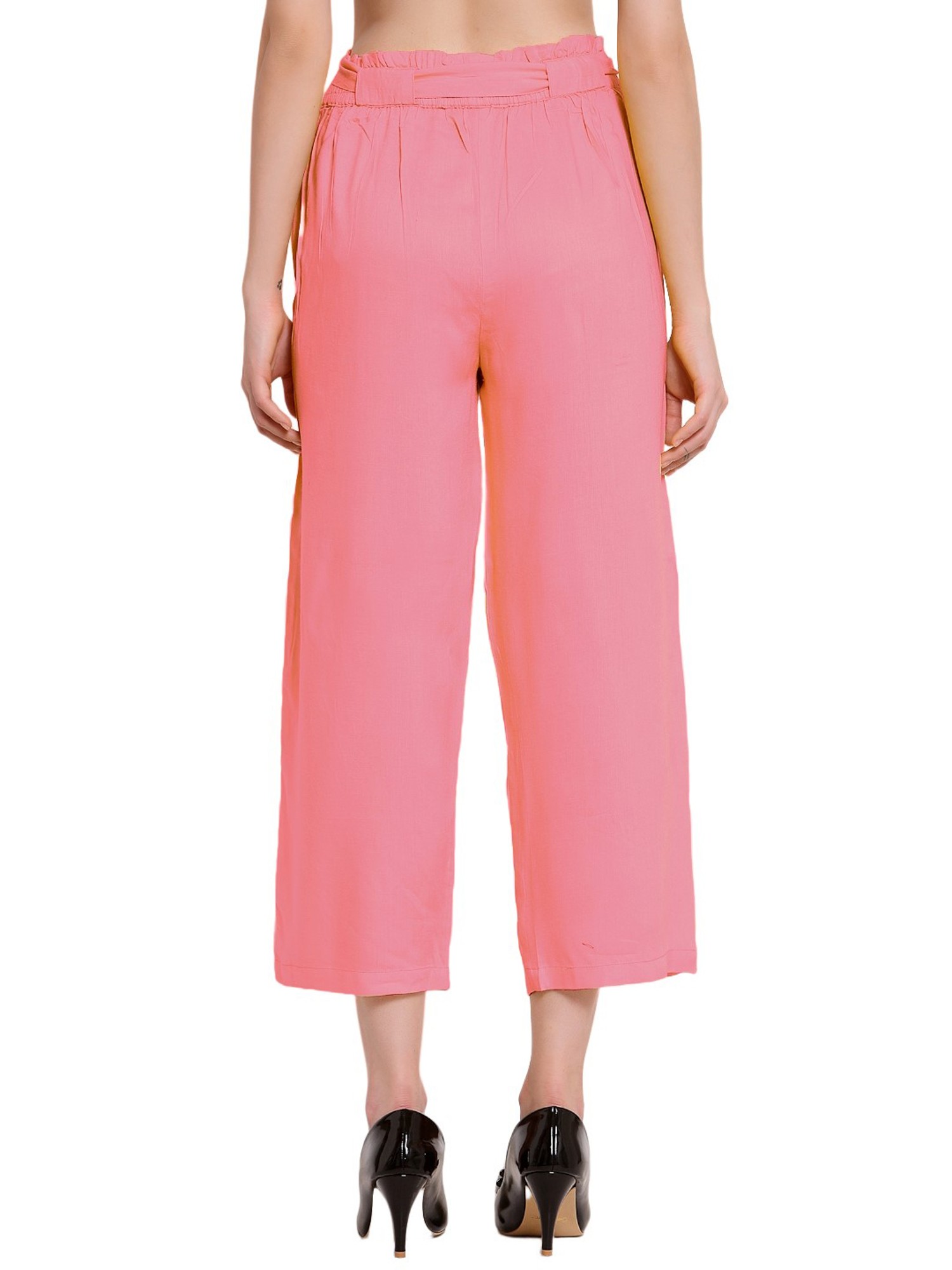 Wholesale Spring Summer Trending Elegant Pleated Pink Office Work Trousers  Loose Palazzo WomenS Pants From malibabacom