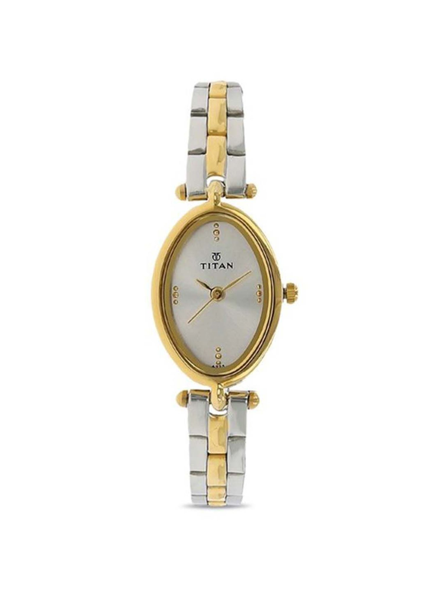 Titan watches discount for ladies silver