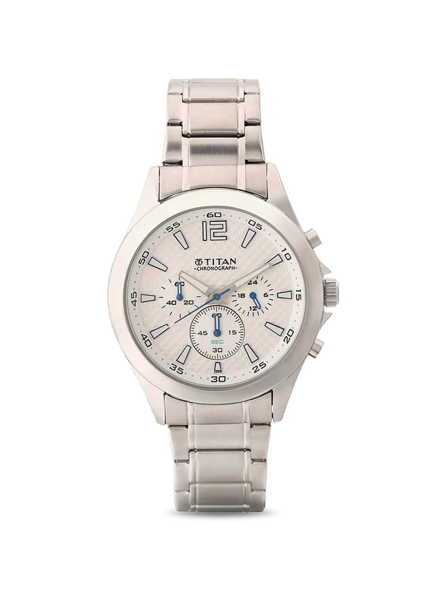 Titan octane chronograph silver on sale dial