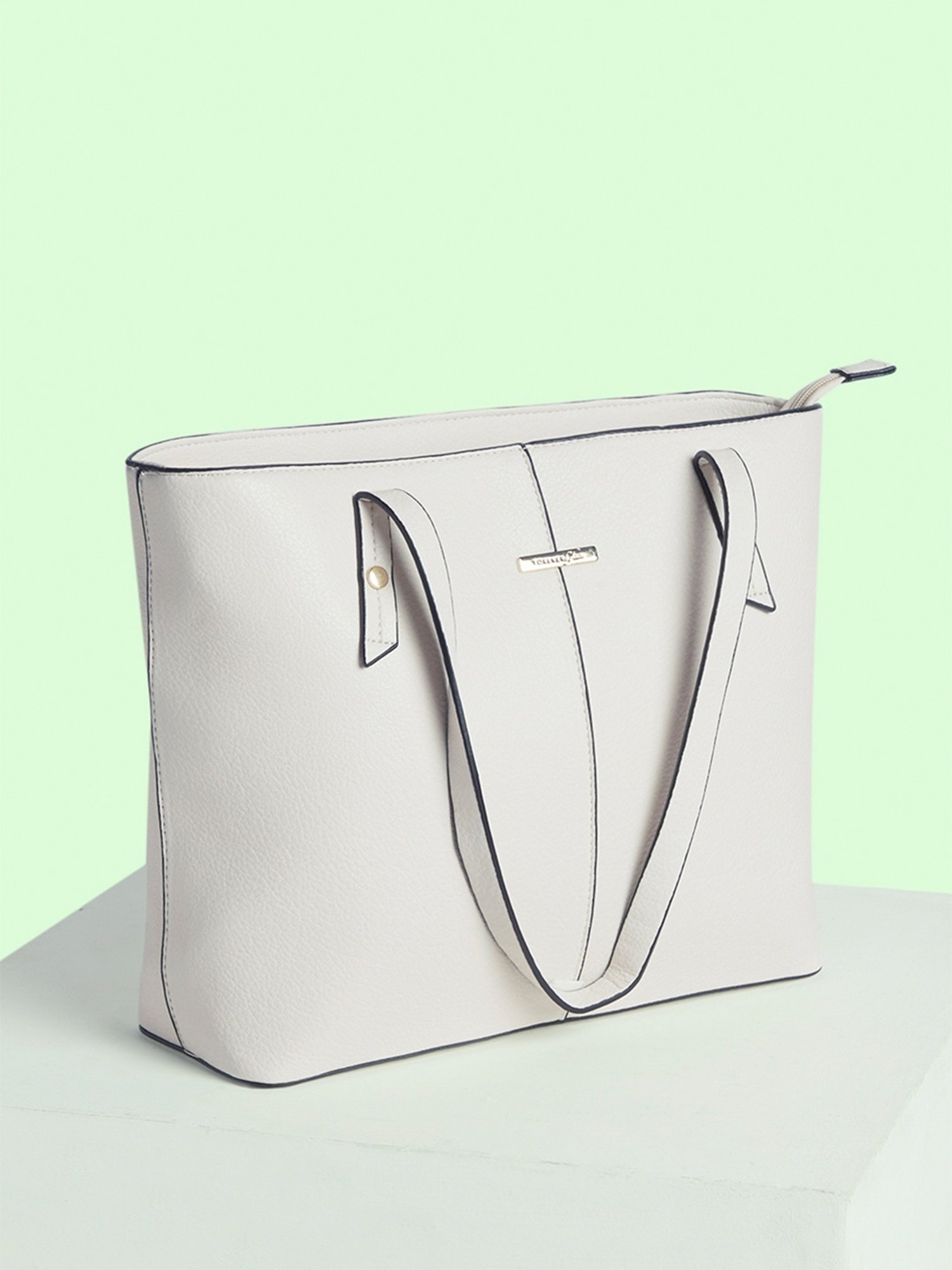 Buy ALDO White Womens Medium Pink Synthetic Tote Handbag | Shoppers Stop