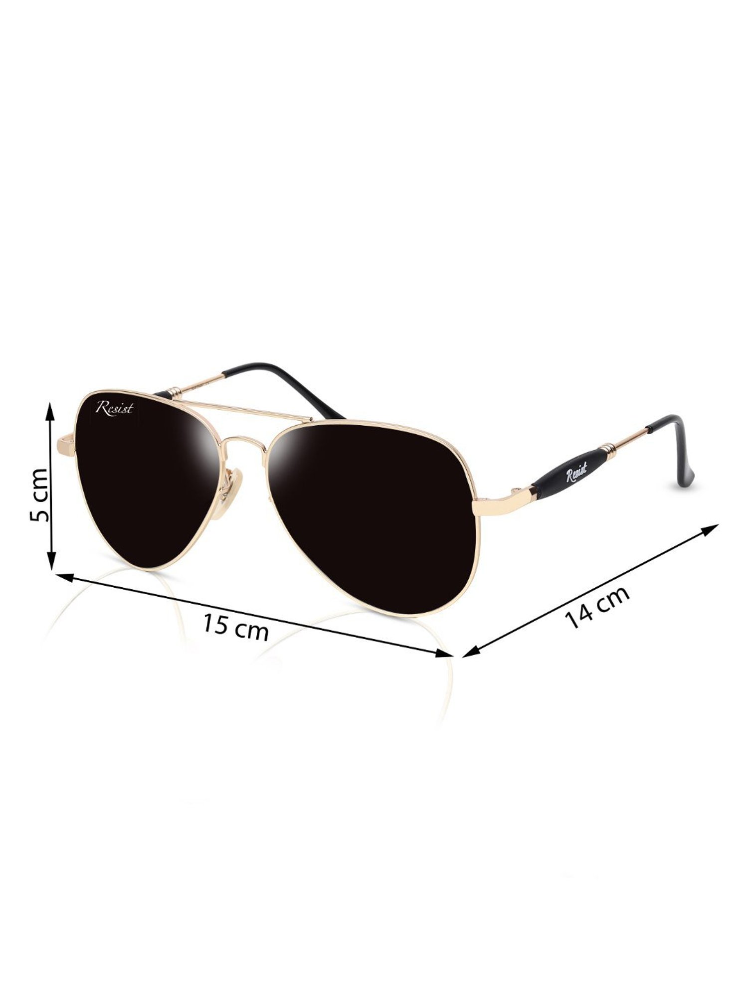 Buy Resist Eyewear Black Aviator Unisex Sunglasses at Best Price @ Tata CLiQ