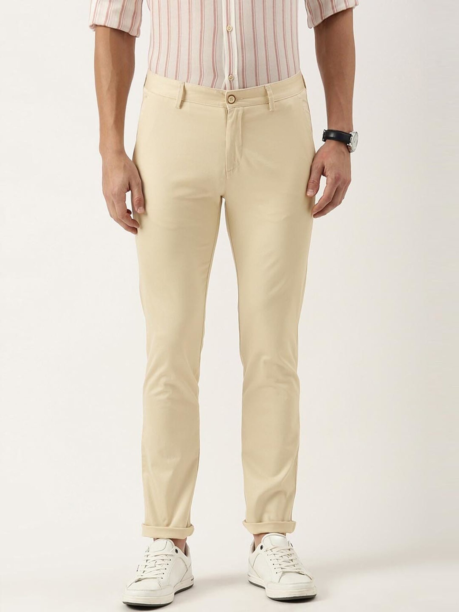 Buy Grey Trousers & Pants for Men by PETER ENGLAND Online | Ajio.com
