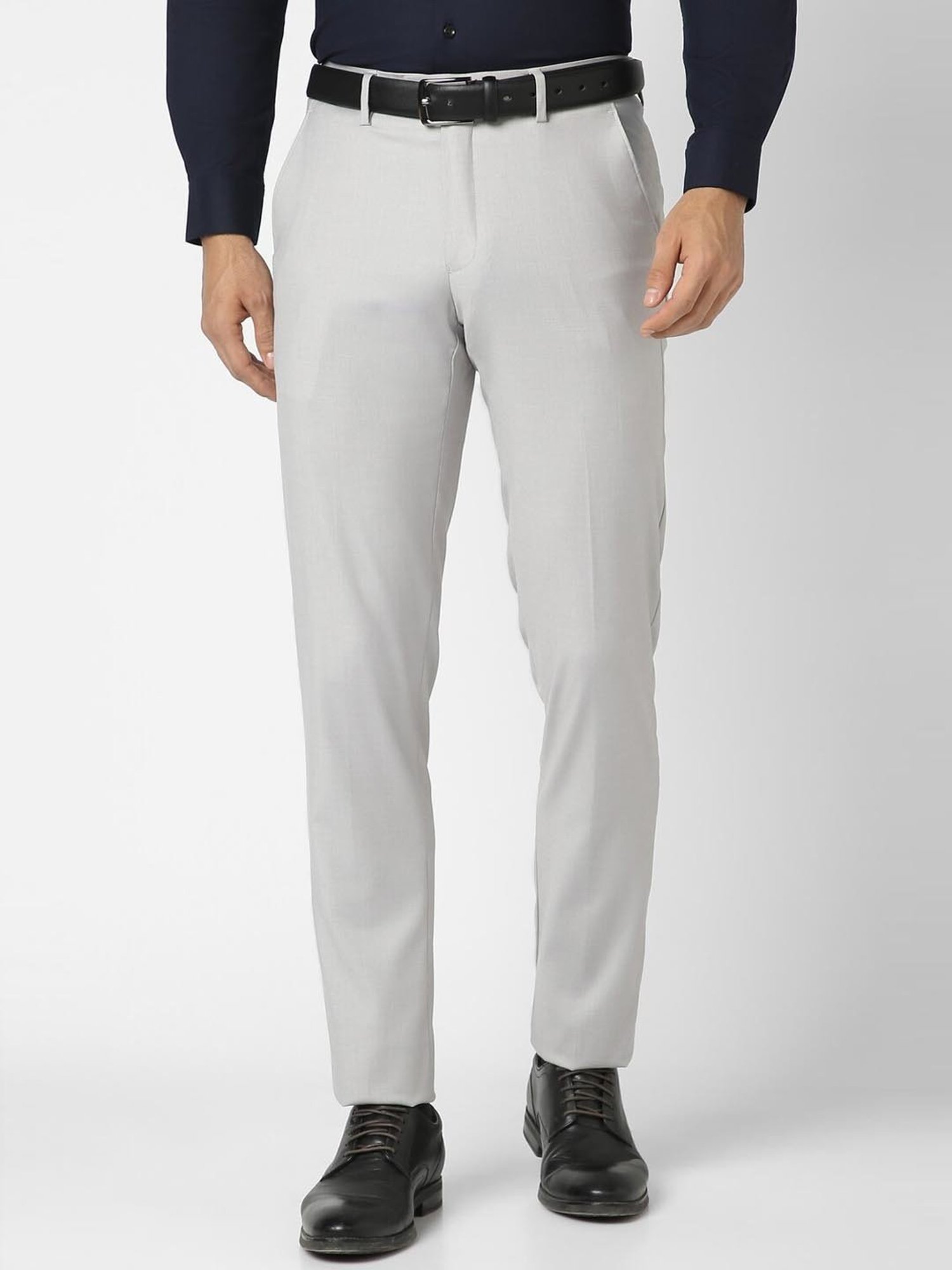 Buy U.S. POLO ASSN. Austin Trim Regular Fit Solid Trousers online