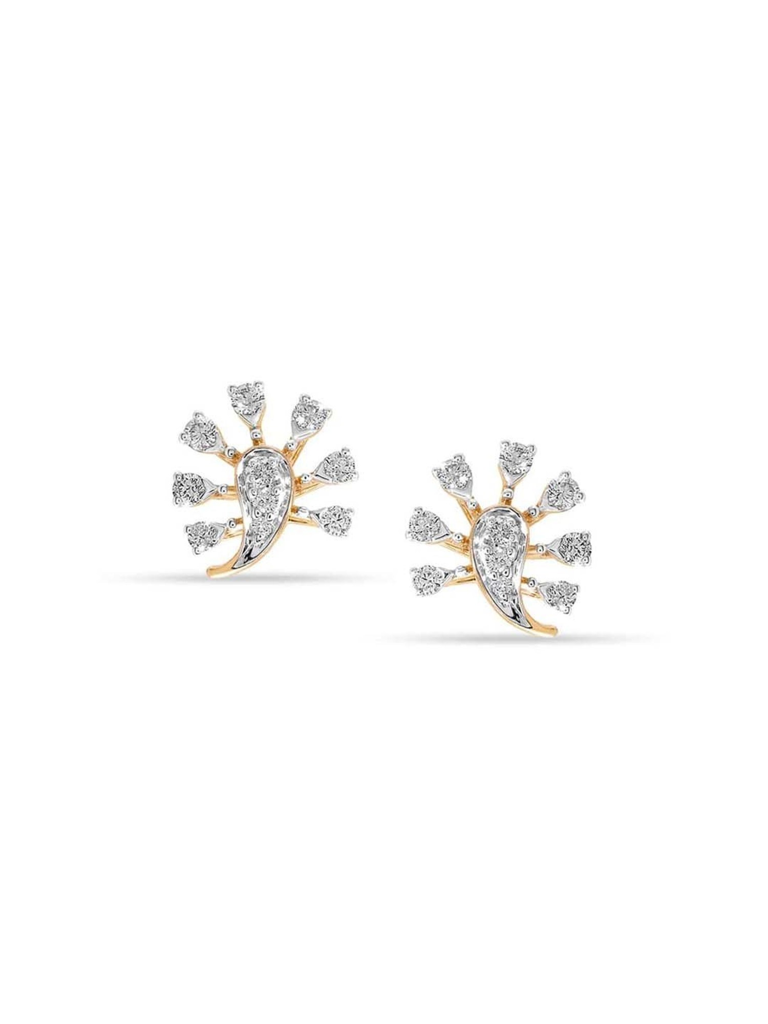 Spectacular White Gold and Diamond Stud Earrings
