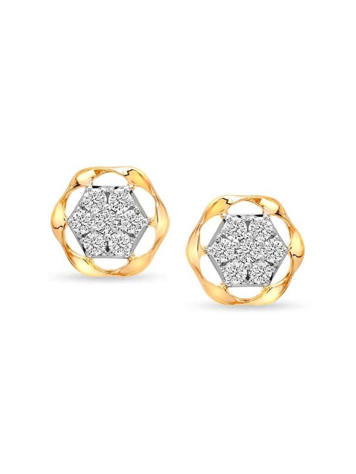 Buy Mia by Tanishq Maple Magic Diamond Stud Earrrings Online At Best Price  @ Tata CLiQ