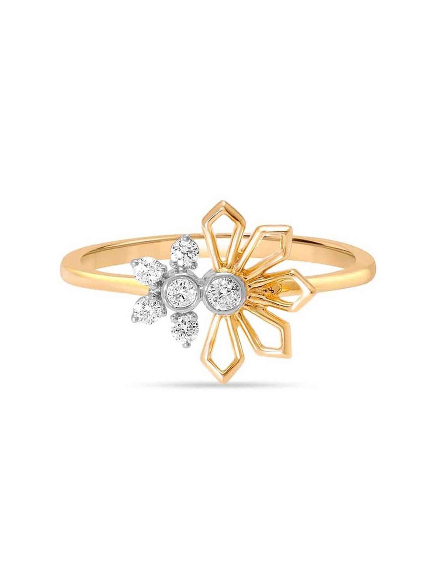 Buy Mia By Tanishq Nature's Finest Gold Enchanted Wildflower Ring