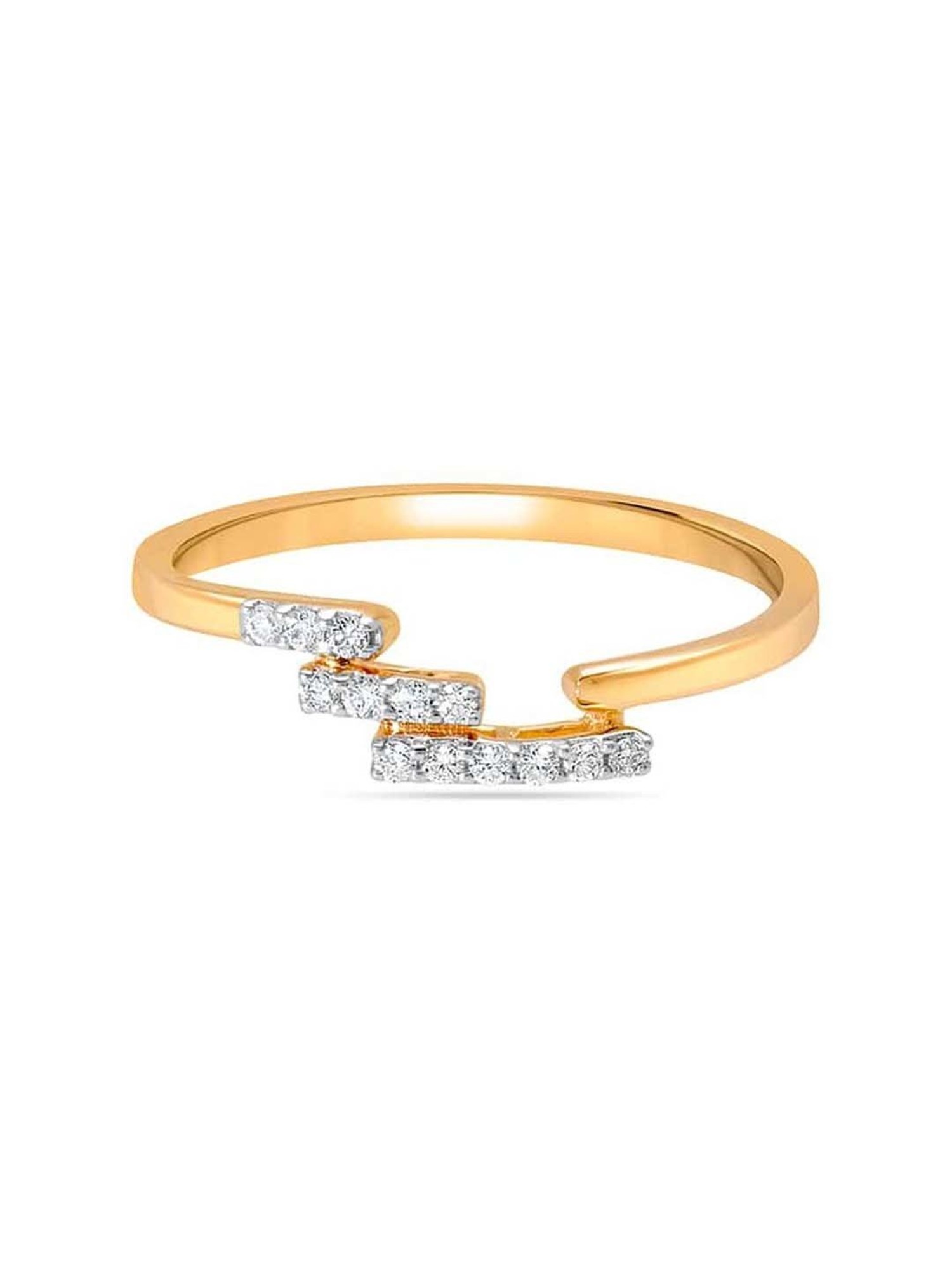 Buy Mia By Tanishq Nature's Finest Gold Sparkling Connections Ring Online  At Best Price @ Tata CLiQ
