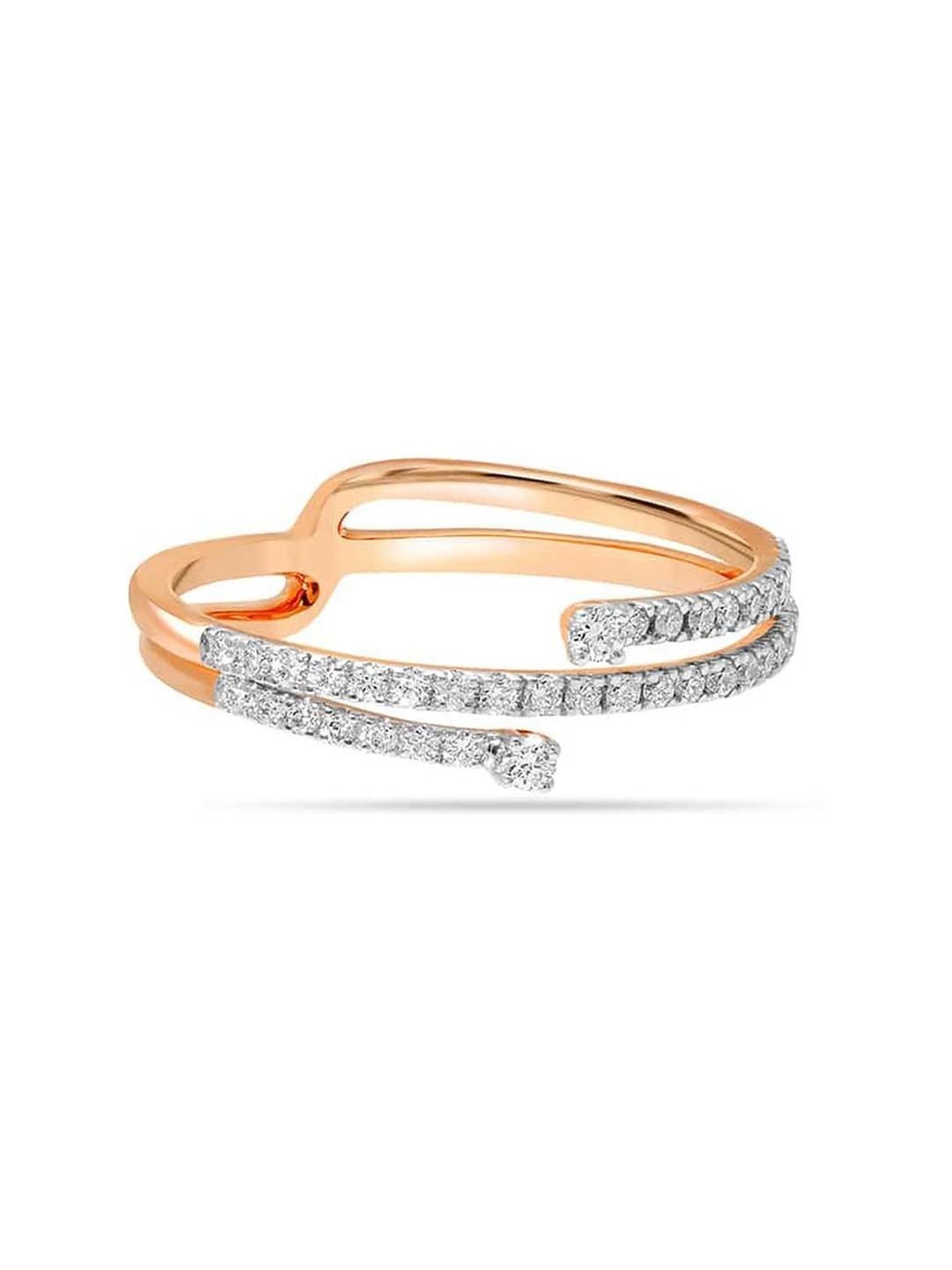 Buy 18 KT Rose Gold Stylish Ring at Best Price | Tanishq UAE