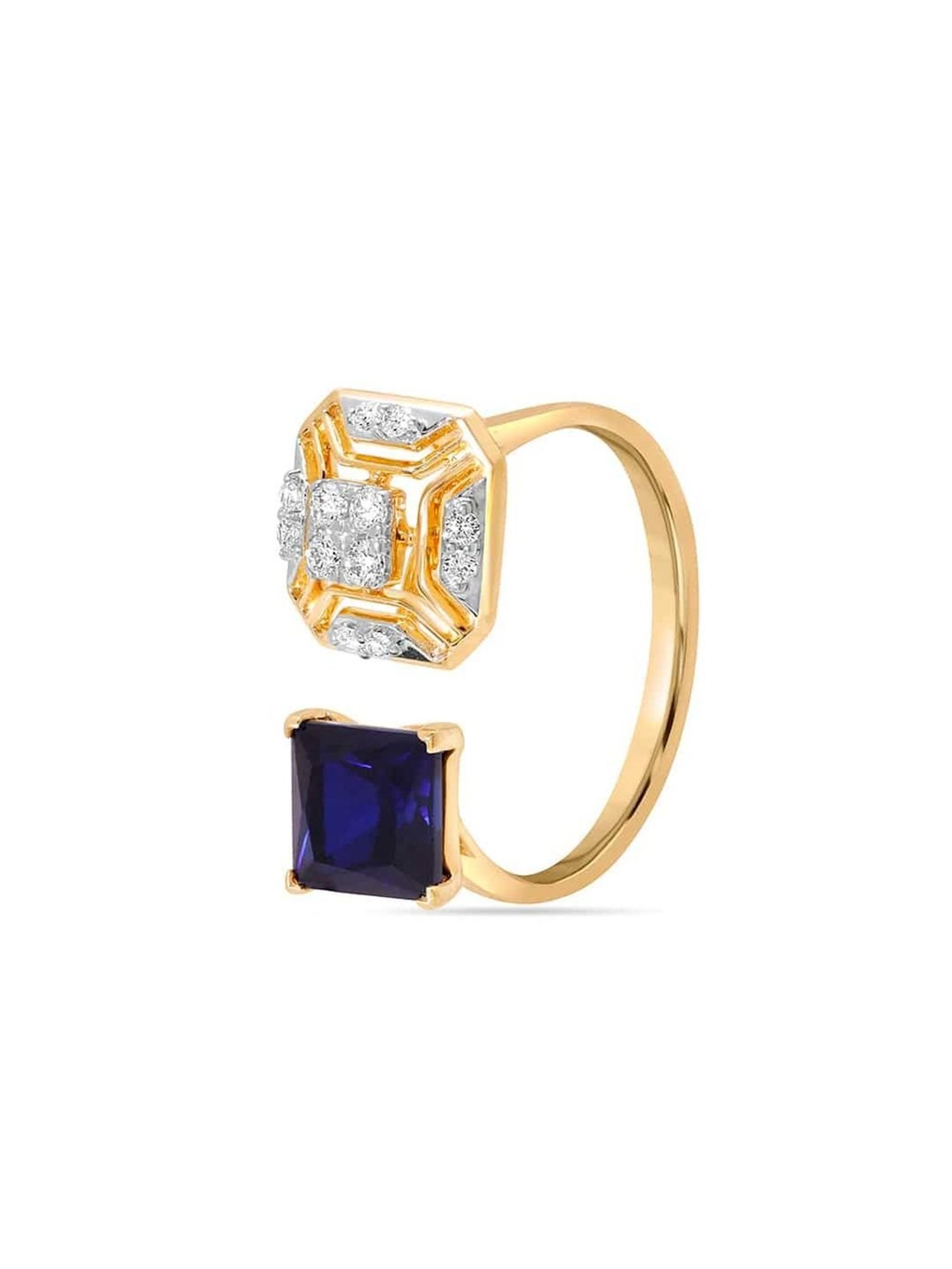 Buy Blue Sapphire Ring Tanishq Online In India - Etsy India