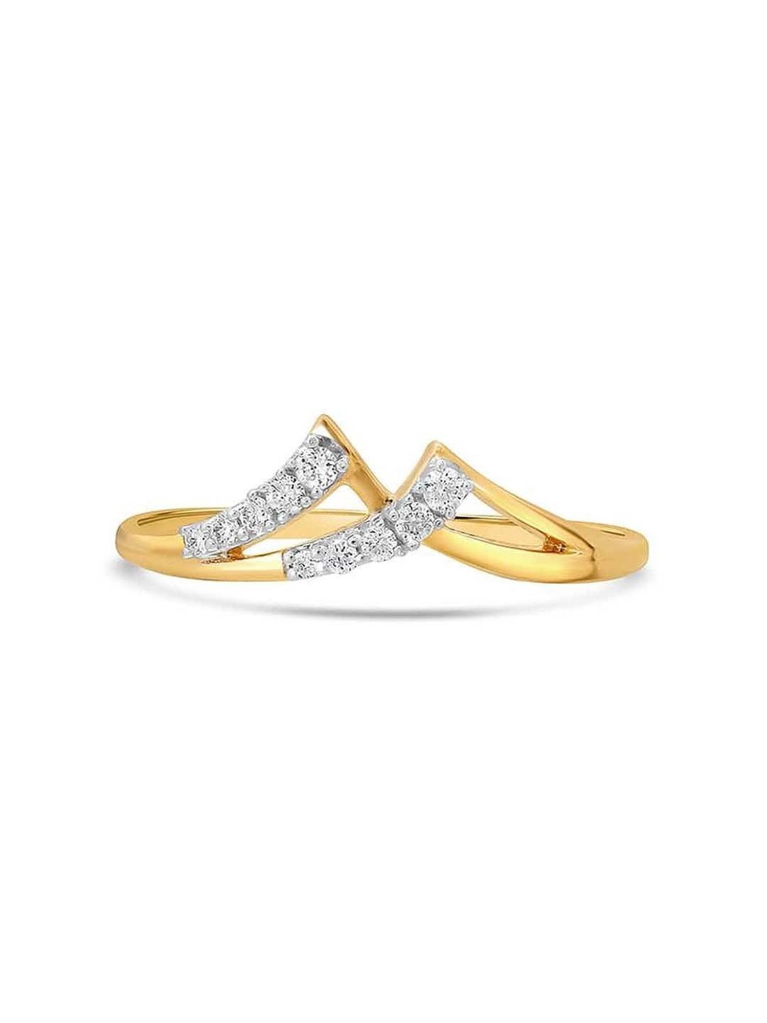Mia By Tanishq 18kt Yellow Gold Shell Finger Ring | 18kt gold ring, Finger  rings, 18kt gold