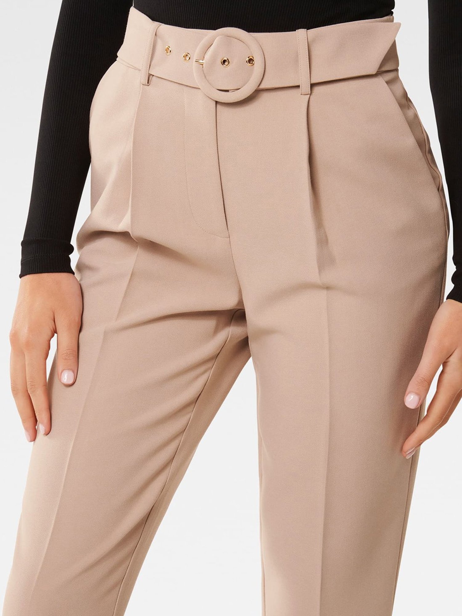 Elvira Belted Suit Pants - Pink – The Frankie Shop