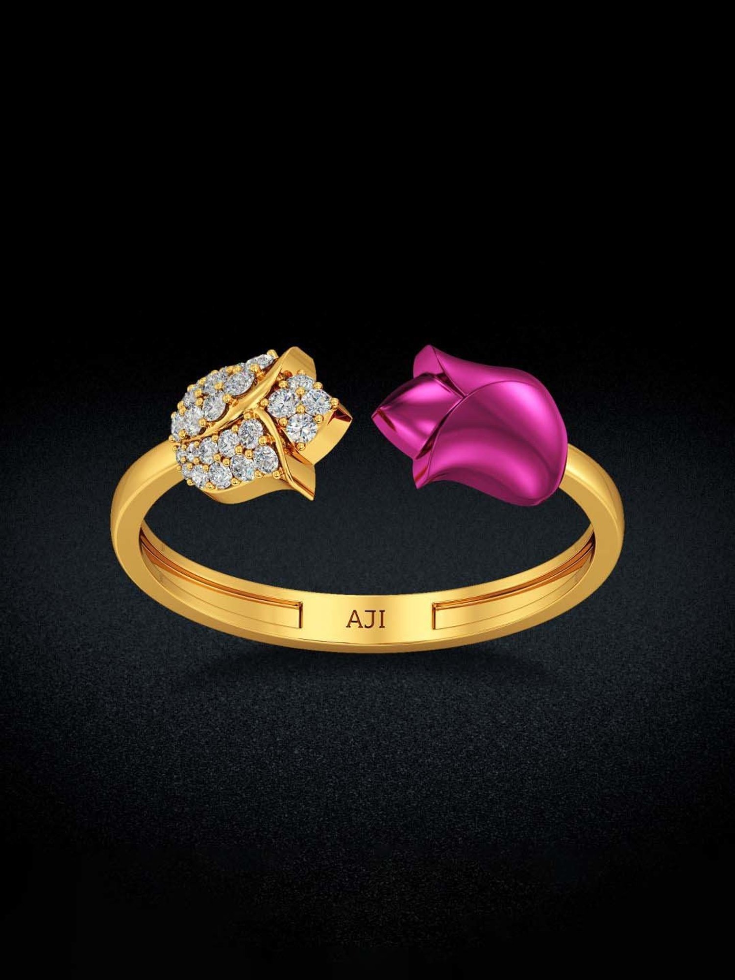 Golden Ardor Couple Rings