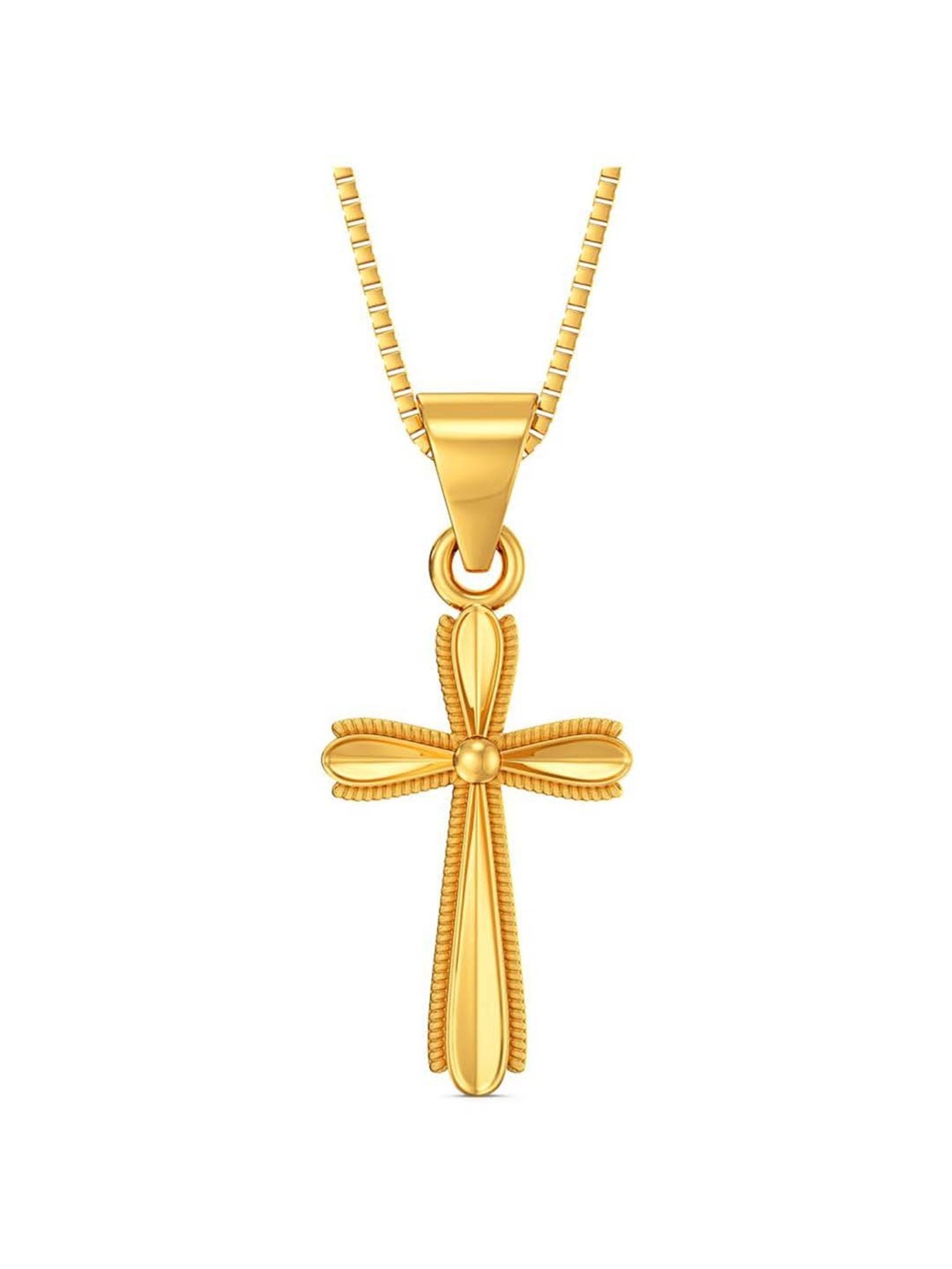 Gold cross deals pendant joyalukkas