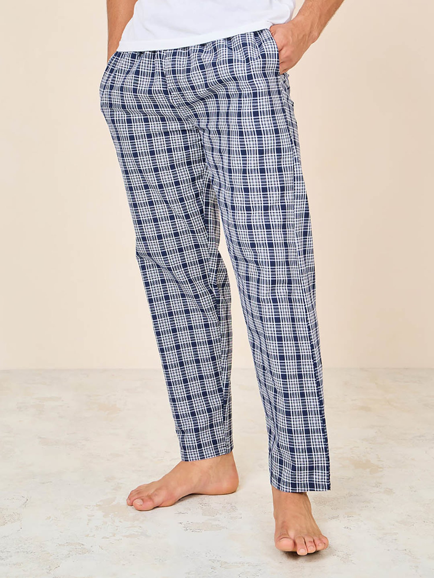 Buy Styli Blue Check Nightwear Pyjamas for Men's Online @ Tata CLiQ