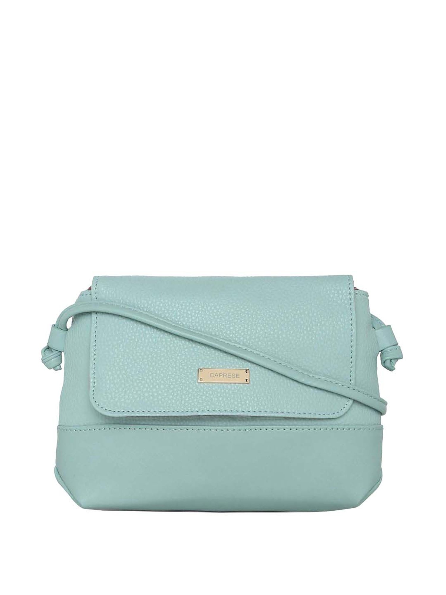 Buy Caprese Aura Blue Solid Small Sling Handbag Online At Best