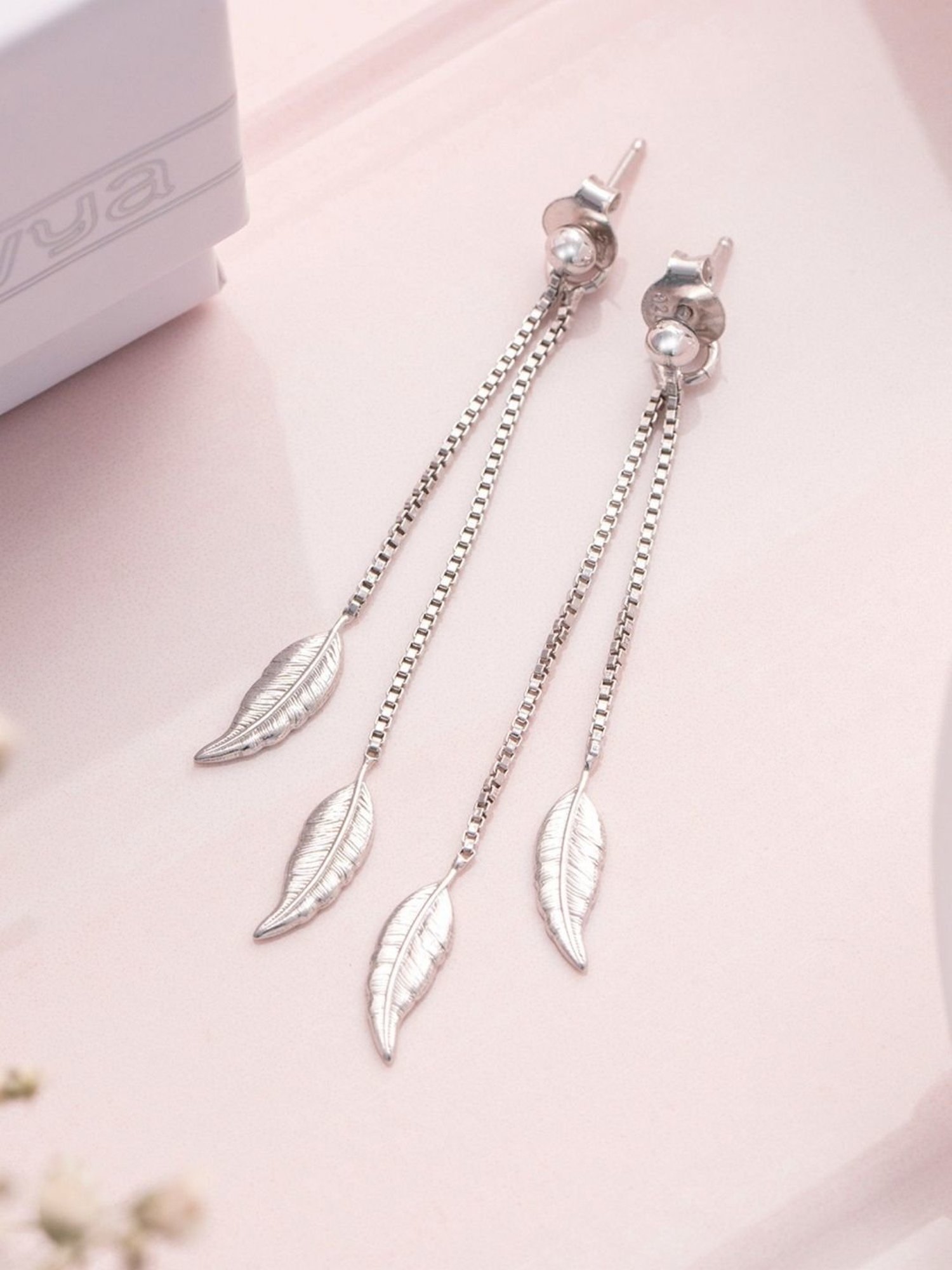 Buy Zavya 92.5 Sterling Silver Push Back Earrings for Women