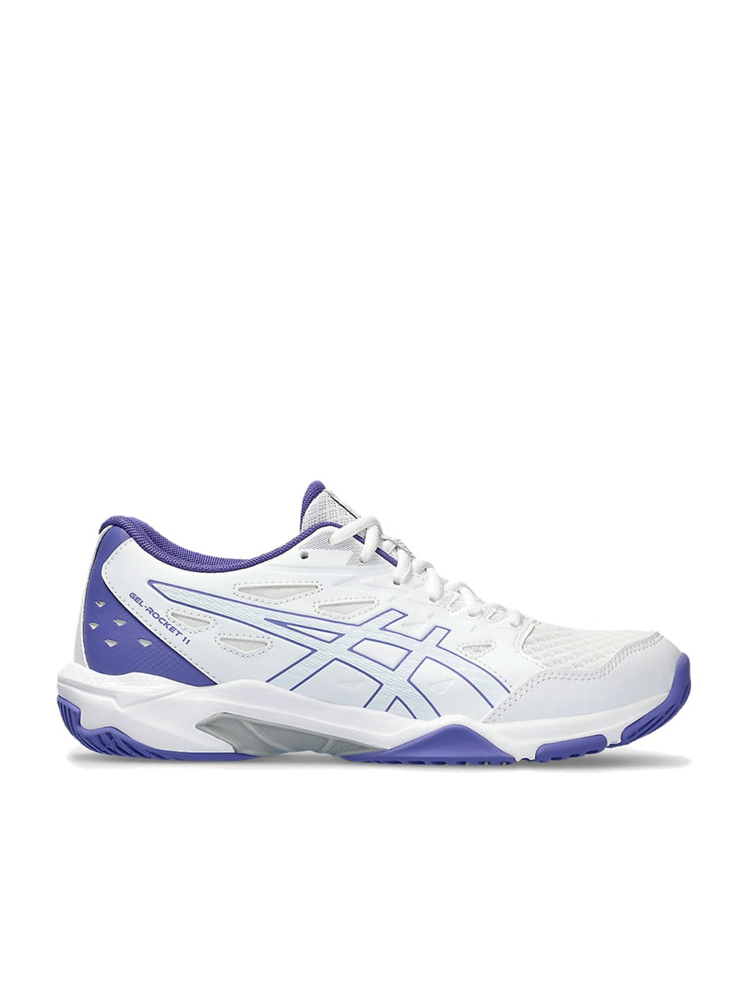 Asics Women s GEL Rocket 11 White Indoor Court Shoes