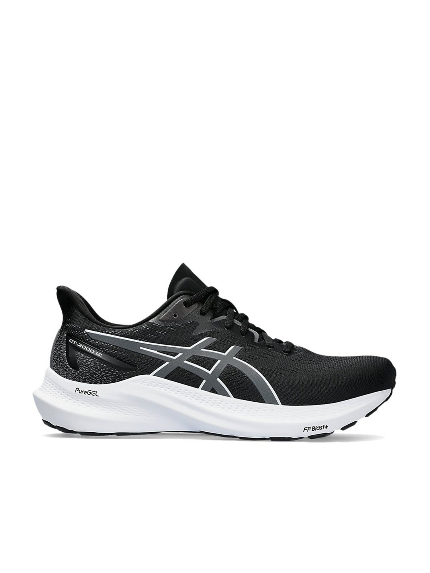 Asics Men s GT 2000 12 Black Running Shoes