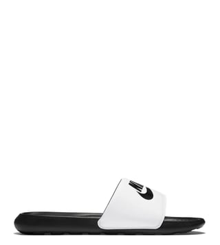 Buy Nike VICTORI ONE White Black Slide Sandals for Men Online