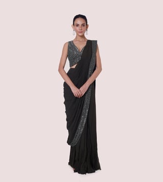 Buy Designer Drape Sarees Online - Onaya