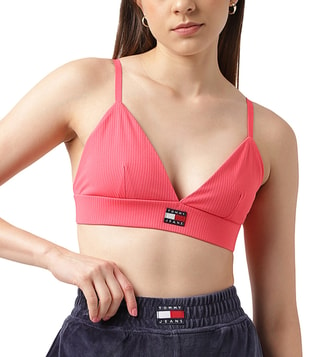 Buy Tommy Hilfiger Laser Pink Regular Fit Sports Bras for Women