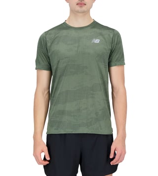 New Balance Deep Olive Green Regular Fit T-Shirt