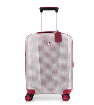 Roncato Red & White We Are Texture Hard Small Cabin Trolley