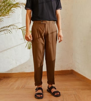 Buy Brown Trousers  Pants for Men by Hubberholme Online  Ajiocom