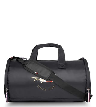 Black Duffel Bag, Holdall Bag, Leather Gym Bag