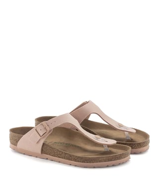 Birkenstock gizeh washed online metallic pink