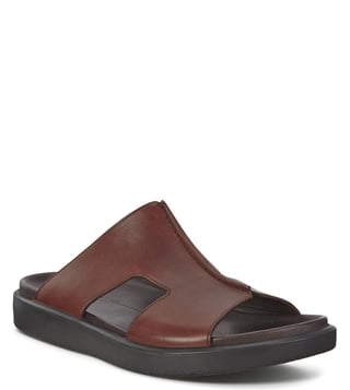 Buy ECCO Cognac Flowt LX Slide Sandals for Men Online @ Tata CLiQ