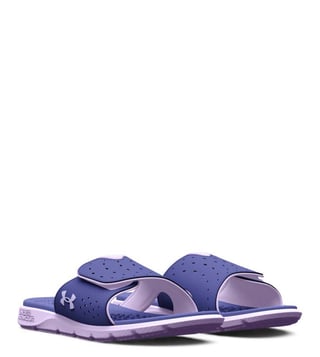 Purple under armour slides new arrivals