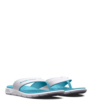 Under Armour Women s Ignite Pro White Flip Flops