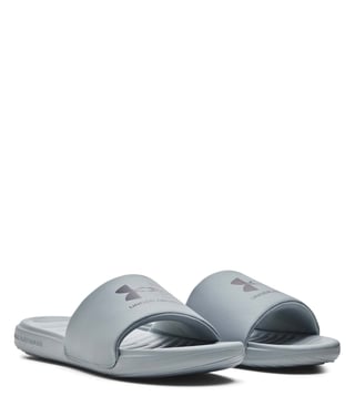 Buy Under Armour Ansa Grey Men Slide Sandals Online Tata CLiQ Luxury