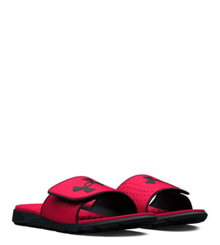 Under armour red clearance slides