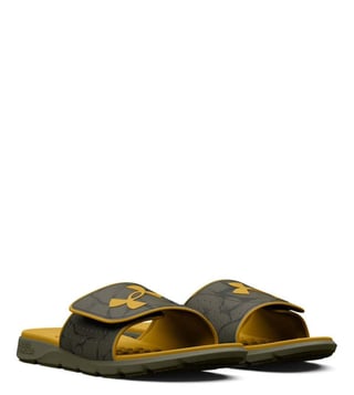 Black and best sale gold mens slides