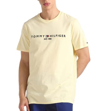 Tommy hilfiger yellow online t shirt