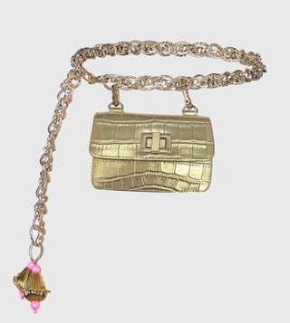 Gold chain 2025 belt bag