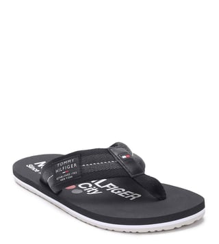 Tommy Hilfiger Men s Black Flip Flops