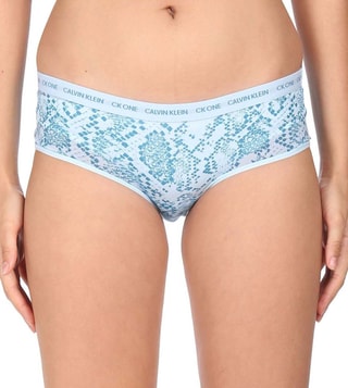Buy Calvin Klein Underwear Blue Logo Regular Fit Panties for Women Online @  Tata CLiQ Luxury
