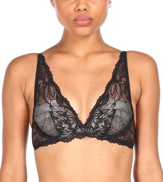 Buy Calvin Klein Underwear Black Lace Regular Fit Bra for Women Online @  Tata CLiQ Luxury