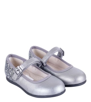 Mayoral Kids Grey Mary Jane Shoes